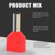 thumbnail image 4 of 2 x 10.0 mm2, Pack of 150, Length 14 mm,Double Twin Wire End Ferrules, 4 of 5