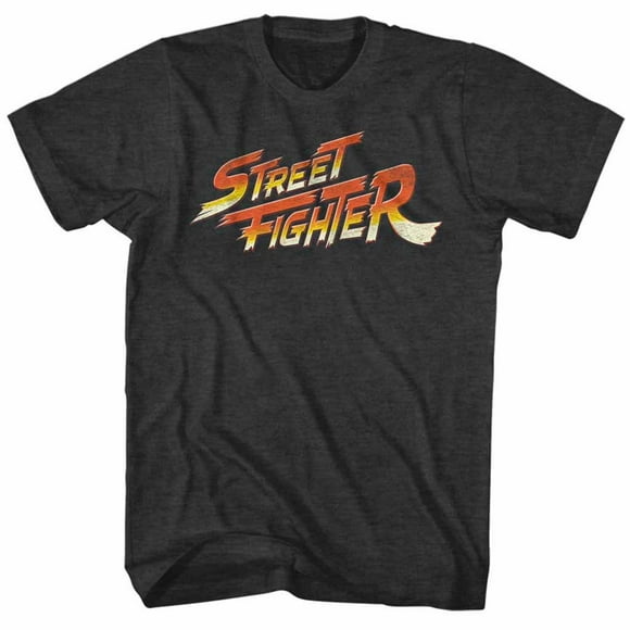 Street Fighter Logo Black TShirt-Medium