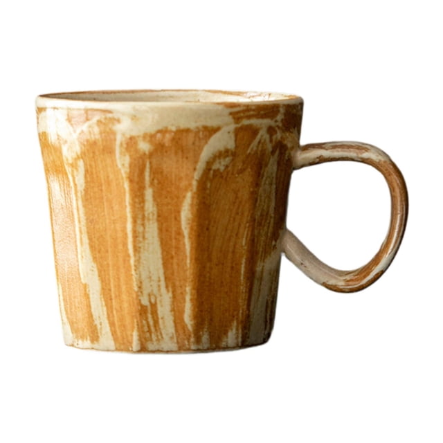 Taza de café con asa, taza de agua, diseño vintage, regalo decorativo, multifunción. marrón
