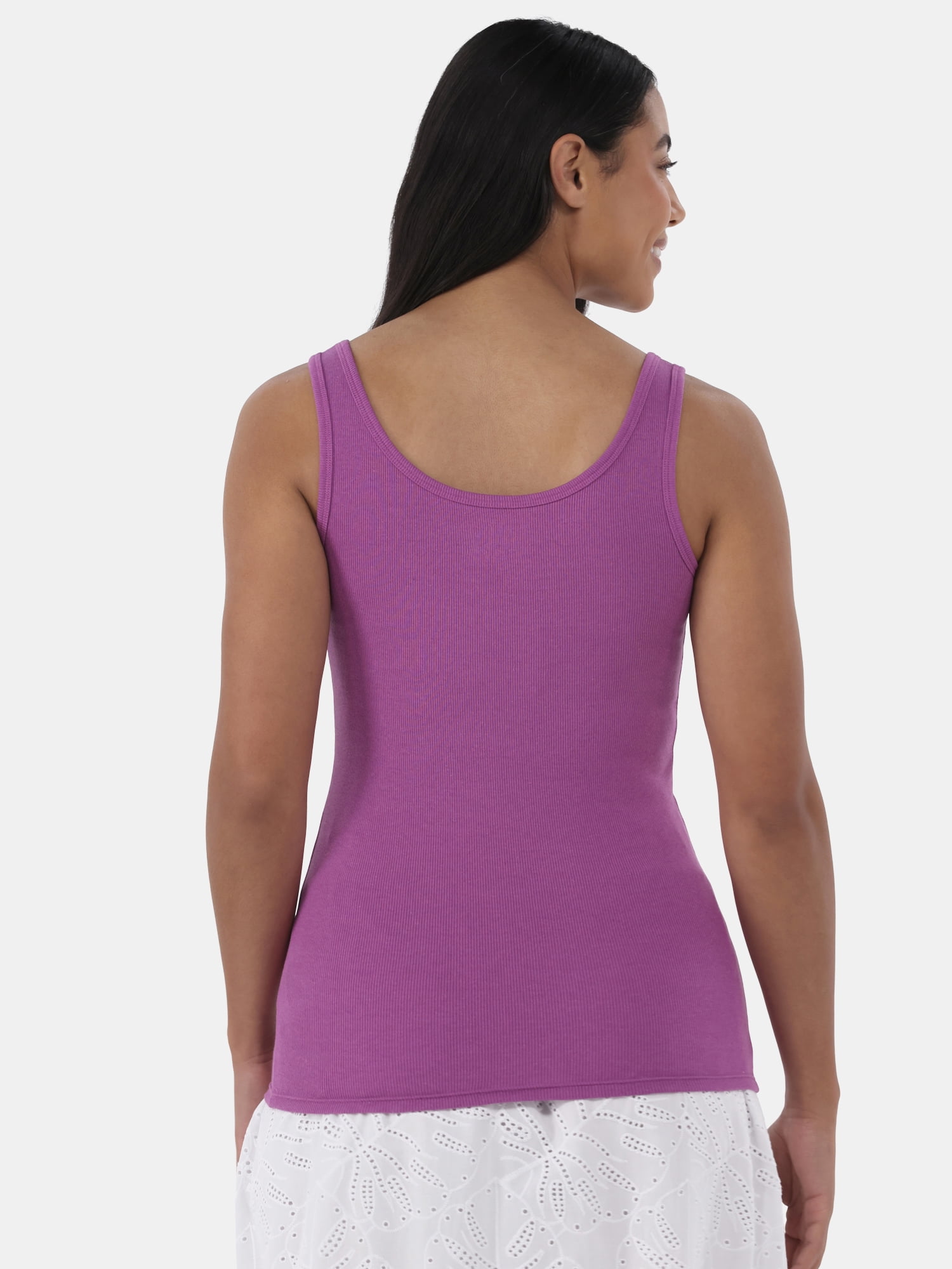 Time and Tru Women's Ribbed Tank Top, Sizes XS-XXXL