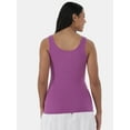 thumbnail image 5 of Time and Tru Women's Ribbed Tank Top, Sizes XS-XXXL, 5 of 5
