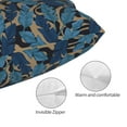 thumbnail image 3 of Pofeuu Blue Leaves A Print Polyester Microfiber Plush Pillowcases, Super Soft and Cozy Pillow Case Covers with Envelop Closure（Pillow core not included）-14"x20", 3 of 6