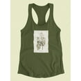 thumbnail image 3 of White-Eyed Flycatcher Racerback Tank Women -John James Audubon Designs, Female XX-Large, 3 of 4