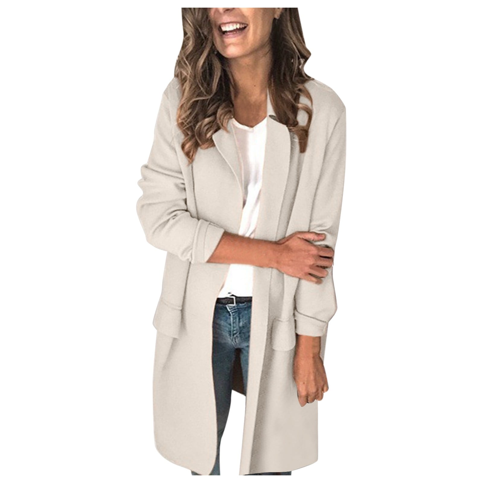 Roaman's Women's Plus Size Long Wool-Blend Coat Winter Classic