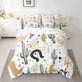 thumbnail image 2 of Erosebridal Rustic Cowboy Boots Bedding Sets Full Size,Farmhouse Horseshoe Comforter Sets With Sheets,Plant Cactusbed In A Bag Full Size, Microfiber Room Decorative,7 Pieces Reversible, 2 of 5