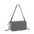 thumbnail image 2 of Bolso de mano para mujer con diseño de diamantes de imitación de moda de Pearl King Water, bolso de mano para debajo del brazo con diseño de diamantes brillantes de verano, 2 of 5