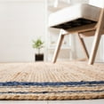 thumbnail image 4 of SAFAVIEH Natural Fiber Ariana Bordered Area Rug, Navy/Natural, 3' x 5', 4 of 8