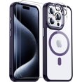 thumbnail image 1 of Temdan Funda Magnética para iPhone 15 Pro Max Transparente, [Compatible con Magsafe][2 Piezas Protector de Pantalla de Vidrio+Protector de Lente de Cámara] [No Amarillea] Delgada a Prueba de Golpes pa, 1 of 4