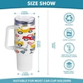 thumbnail image 3 of SKYSONIC 40oz Cartoon Construction Vehicles Tumbler With Lid And Straw Travel Coffee Mug Stainless Steel Insulated Thermal Tumblers Cup, 3 of 7