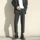 thumbnail image 3 of Blazer masculino corto de lino recortado para hombre, chaqueta de traje, abrigo, ropa de un solo pecho, ropa de hombre, ropa de diseñador de lujo, ropa de primavera y verano, 3 of 5