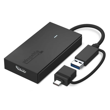 UPC: 0819927012641 | Plugable USB C to HDMI Adapter  Universal Video Graphics Adapter for USB 3.0 and USB-C Macs and Windows  Extend an HDMI Monitor up to 1080p@60Hz