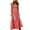 Red, variant on CFLVAEK Womens Summer Smocked Dress Check Print Women Maxi Dress Casual Ruffle Cap Sleeve Square Neck Flowy Long Dresses for Women