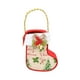 thumbnail image 3 of Bolsa de regalo navideña de peluche decorativa con asa, reutilizable y bonita bolsa de regalo navideña. Calcetín, 3 of 9