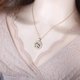 thumbnail image 4 of Collar con colgante de los 12 signos del zodiaco, regalo de cumpleaños para mujeres y niñas, Géminis, 4 of 5