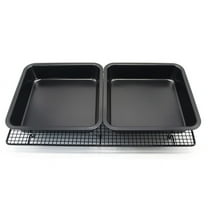 NSESSHome Mini Baking Pans 8 X 8 Inch Square Cake Pan Bread Pan Nonstick Heavy Carbon Steel Bakeware