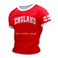 thumbnail image 1 of LUOGENLI T-shirts pour Homme pour Hommes T-Shirt Homme Imprimé Thème Angleterre T-Shirt Décontracté Col Rond T-Shirt Manches Courtes T-Shirt Vintage pour Homme T-Shirt Graphique Fête de la Saint-Patrick Kaki TG, 1 of 6
