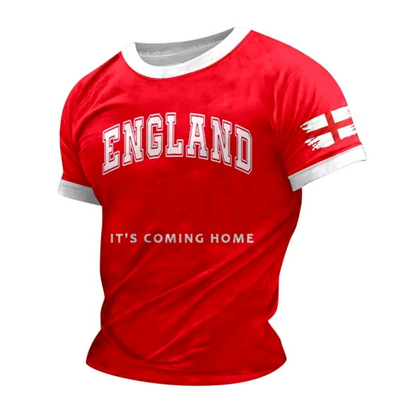 VBARHMQRT Yellow Sweatshirt Male T Shirt Print England Theme T Shirt Casual Crewneck T Shirt Short Sleeve T Shirt Khaki