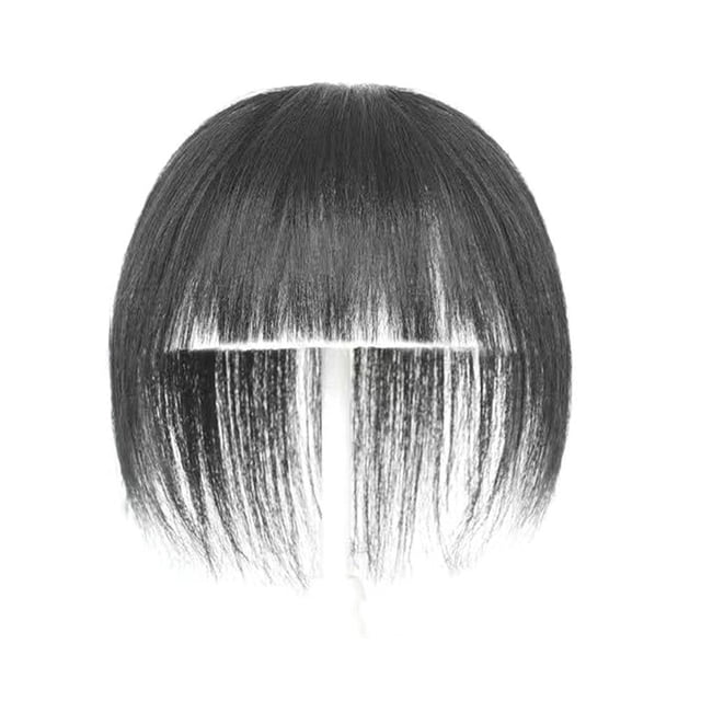 Longue Pince Droite en Topper Toupee Postiche Frange Extensions de Cheveux Synthétiques > D6D4