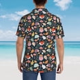 thumbnail image 5 of Haiem Autumn Fox Owl Printed Hawaiian Shirt for Men - Men’s Casual Beach Summer Shirts - Stretch Fabric with Modern Fit-Medium, 5 of 7