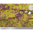 thumbnail image 1 of Soimoi Rayon Crepe Fabric Floral & Paisley Print Fabric by the Yard 46 Inch Wide, 1 of 5