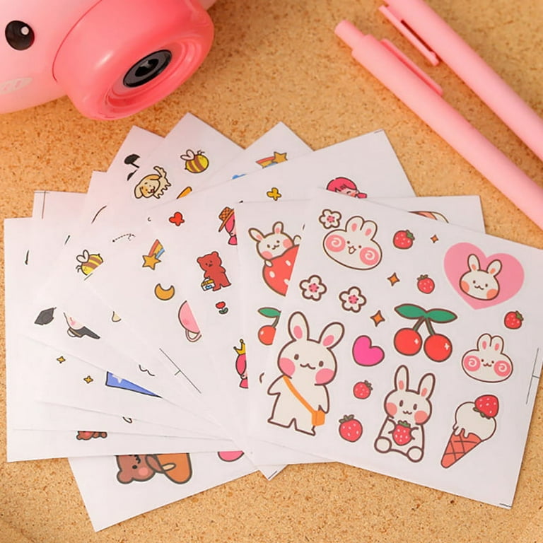DIY Cute Rabbit Stickers for Journal _ How to make cute journal stickers at  home _ Journal supplies 