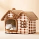 thumbnail image 2 of Breathable Warm Plush Pet Bed House Detachable Washable Soft Cat Cushion Kennel for Small Dogs Cats Pet Supplies ShopWise Round, 2 of 10