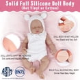 thumbnail image 2 of Muñeca de silicona Reborn de cuerpo completo Vollence, 45 cm, niño, 2 of 6