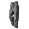 thumbnail image 5 of Evdexr Mens Baggy Sweatpants Drawstring Wide Leg Sweat Pants with Pockets Fall 2026 Lounge Casual Trousers Oversized Loose Fit Solid Pants 2XL, 5 of 8