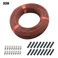 thumbnail image 1 of Lefu Underfloor Heating Cable, 12K Floor Heating Cable 33ohm/m Carbon Fiber Infrared, 1 of 8