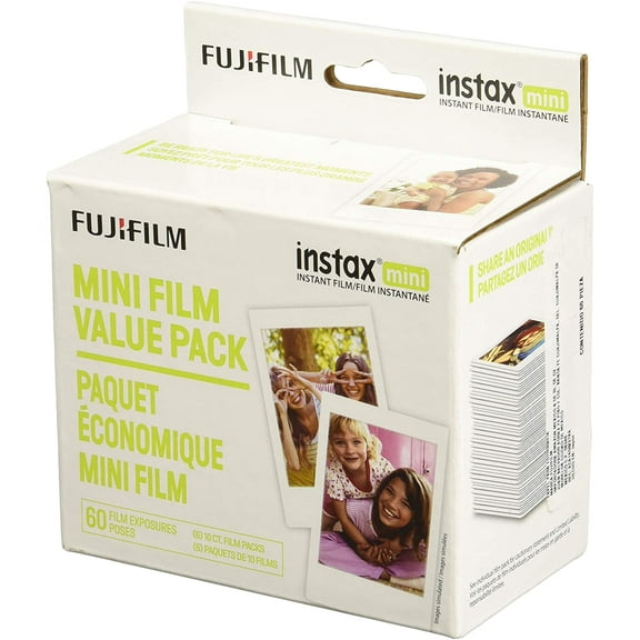 Fujifilm Instax Mini Ensemble Économique de Pellicule Instantanée - (60 Photos au Total)