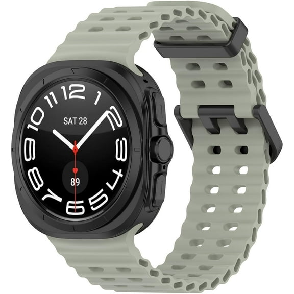 MYKOMI Ocean Silicone Breathable Band Compatible with Samsung Galaxy watch Ultra 47mm Watch Bands Women Men, Adjustable Sport Replacement Bands Straps Wristbands for Samsung Galaxy watch Ultra 47mm