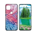 thumbnail image 1 of Compatible with Motorola G 5G Phone Case, Blue-Marble-92 Case Silicone Protective for Teen Girl Boy Case for Motorola G 5G, 1 of 1