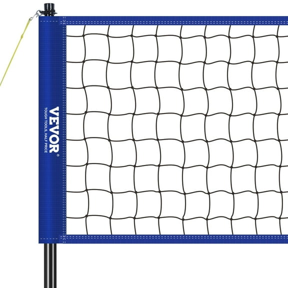 Outdoor Portable Volleyball Net System, Beach, Lawn Professional Volleyball Set with PVC Volleyball, Pump, Carrying Bag, Adjustable Height Steel Poles,Heavy Duty Volleyball Net for Backyard