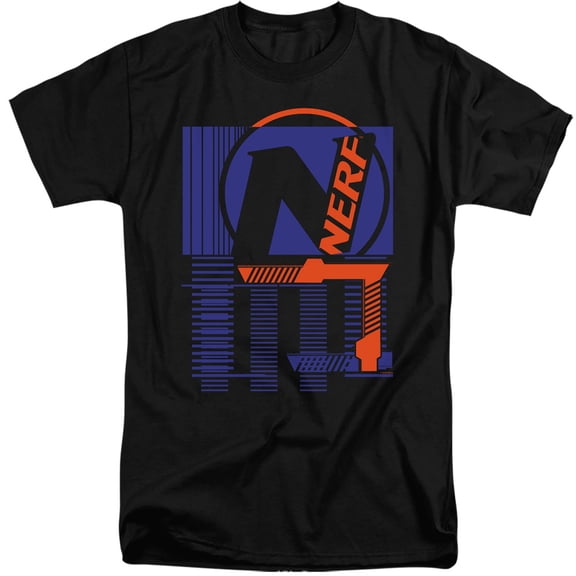 Nerf Grid S/S Adult Tall 18/1 T-Shirt Black