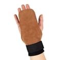 thumbnail image 4 of Weightlifting Wrist Hand Grips Leather Palm Protection with Wraps/ Padded, 4 of 8