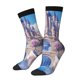 thumbnail image 1 of Fotbe Majestic Fantasy Castle Calcetas Largas con Estampado para Hombre y Mujer – Calcetas de Compresión Transpirables y Elásticas, Viajar y Uso Diario Talla 5-11, 1 of 6