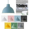 thumbnail image 2 of Nordic Style Colorful Metal Pendant Light Fixture for Dining Room Table Minimalism Simple Hanging Lamp Adjustable Height Kitchen Island Pendant Lighting Industrial Ceiling Chandelier, 2 of 7