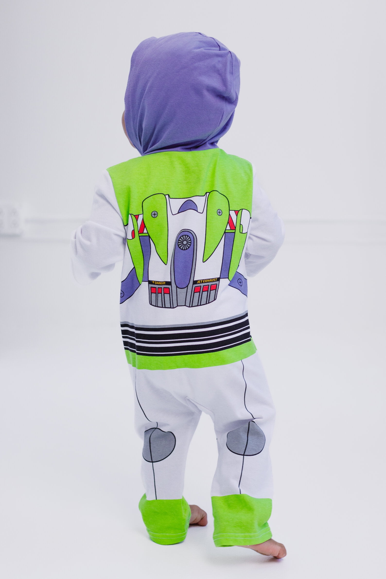Disney Pixar Toy Story Buzz Lightyear Infant Baby Boys Zip Up Cosplay Coverall Infant to Little Kid