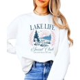 thumbnail image 2 of Lake Life Social Club Sweatshirt for Women & Kids Cozy Lake House Crewneck Pullover White Sweatshirt Adult X-Large, 2 of 7