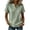 03#Light Green, variant on Women's Linen Short Sleeve V Neck Button Tunic Blouse