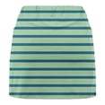 thumbnail image 3 of Skort Shorts Women, Striped Print High Waisted Golf Skirts with Pockets Athletic Casual Tennis Mini Skirt (XL, Green), 3 of 6