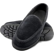 homiegear Men's Heavy Duty Slip on House Slippers (us_Footwear_Size_System, Adult, Men, Numeric, Medium, Numeric_10) Black