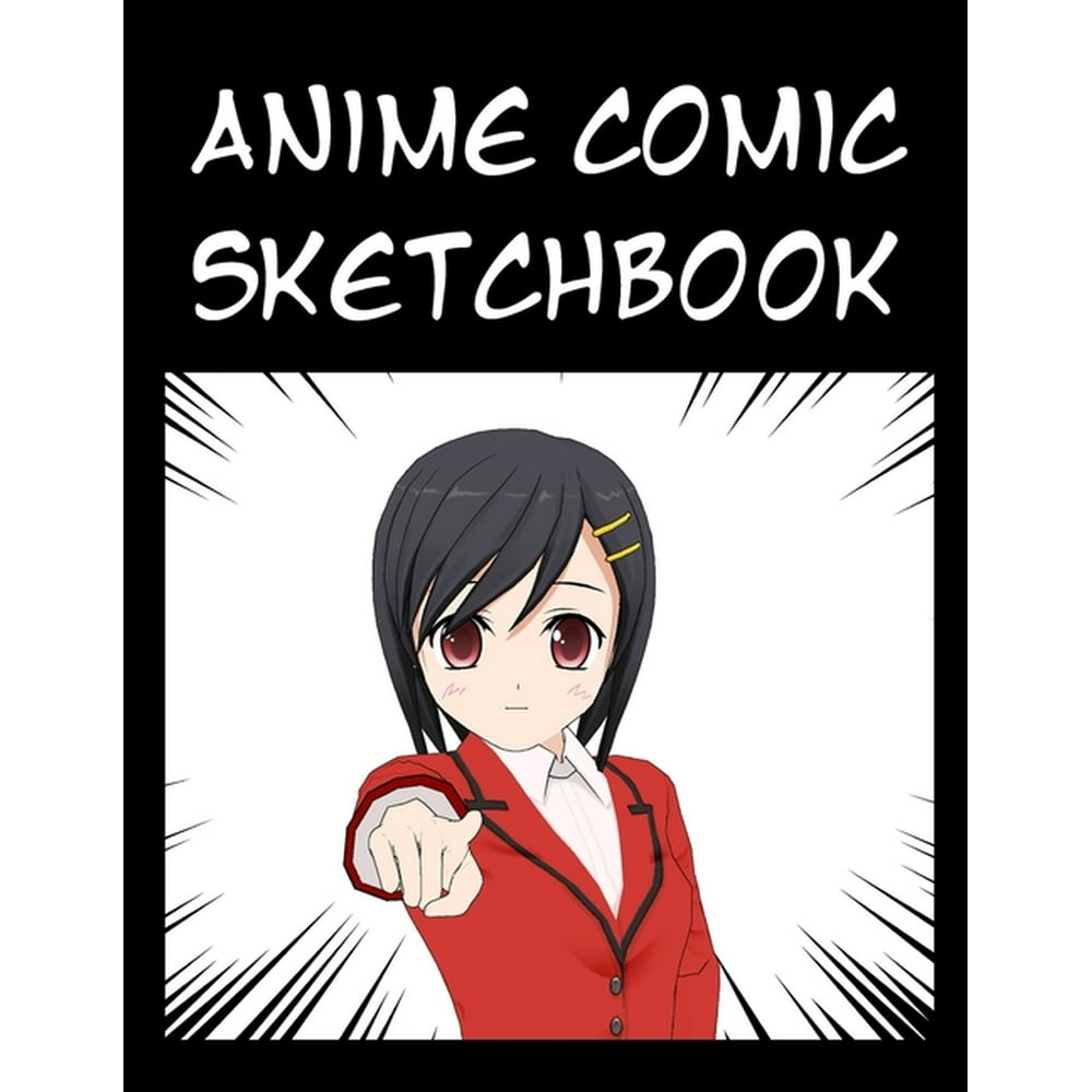 Anime Comic Sketchbook: Large Sketchbook for creating your own Manga ...