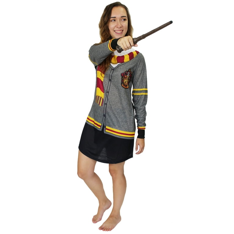 Harry Potter Hogwarts Gryffindor Women s Costume Nightgown Pajamas HP100XDL