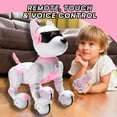 thumbnail image 6 of Top Race Remote Control Robot Dog Toy Touch Edition - Pink, Voice Control, Kids 3-10Y, 6 of 7