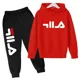 thumbnail image 3 of Conjuntos de ropa deportiva para niños de 3 a 14 años, con capucha y pantalones, 2 piezas, tendencia de otoño y primavera, 3 of 5
