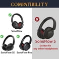 thumbnail image 2 of Almohadillas para Auriculares SOULWIT para la Serie 1MORE SonoFlow, Cuero Suave, 2 of 7