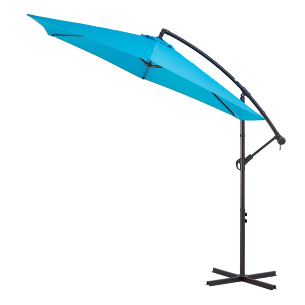 Mainstays Collinsport 10ft Cantilever Umbrella Blue Walmart Com Walmart Com