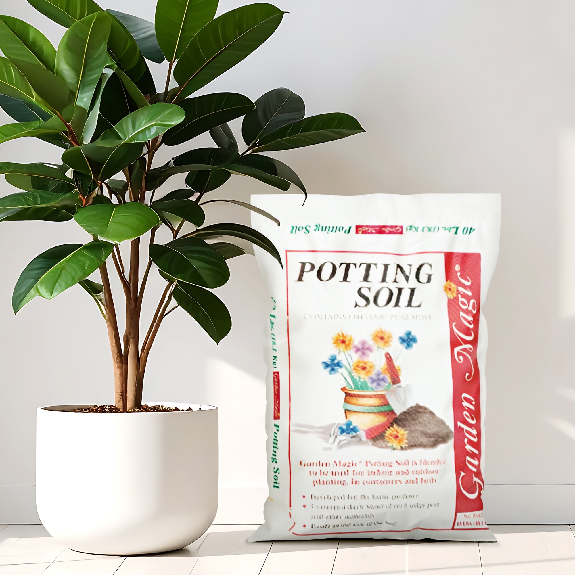 Michigan Peat Garden Magic General Purpose Potting Soil Mix, 40 Pound Bag