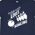 thumbnail image 4 of Inktastic This Kid Loves Bowling Boys or Girls Baby T-Shirt, 4 of 5